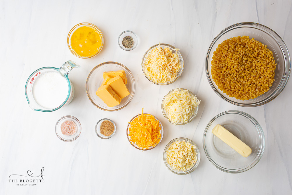 Homemade Macaroni and Cheese Ingredients
