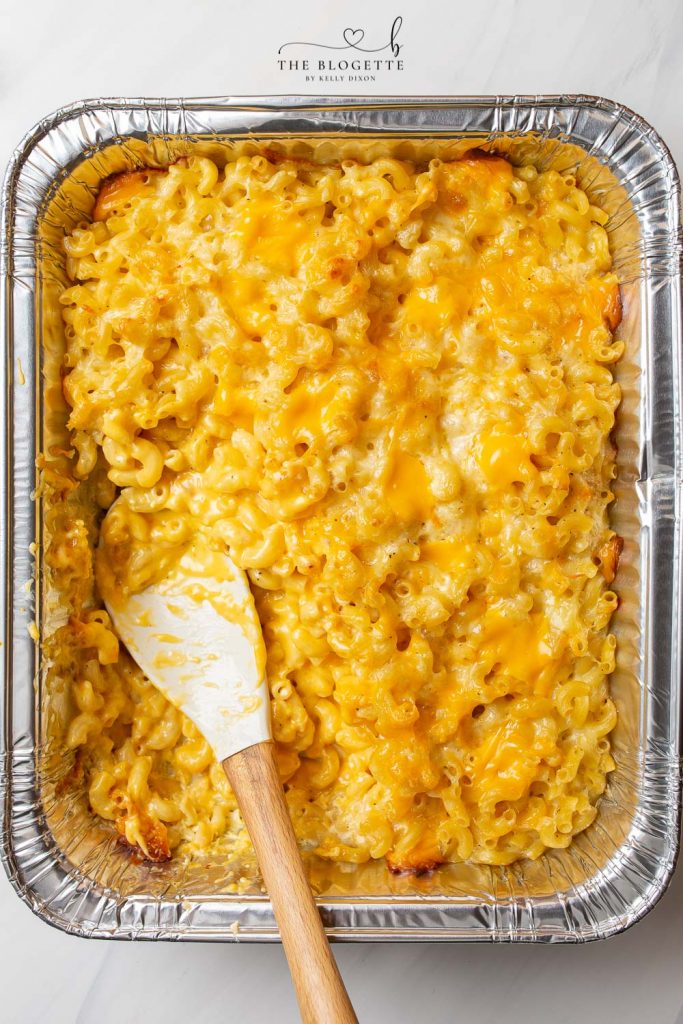 This baked macaroni and cheese is a family favorite recipe, loved by both children and adults. Perfect for a comforting dinner or as a holiday side dish!