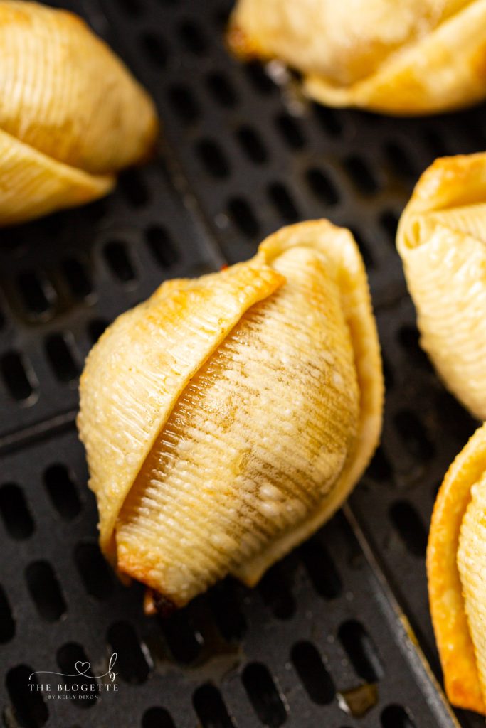 Taco Shells in Air Fryer Filled with Meat and Cheese