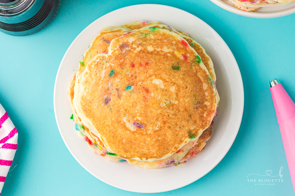 Pancakes with sprinkles