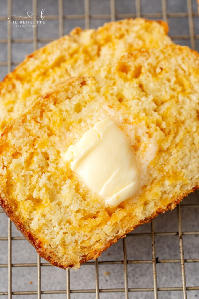 Easy, Cheesy, Cheddar Quick Bread is a soft and delicious fool-proof recipe you need to keep on hand. This extra fast bread recipe is ready to bake in 15 minutes.