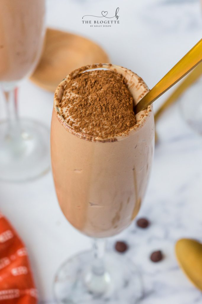Quick and easy Tiramisu Mousse is a soft and creamy chocolate dessert with hints of coffee flavor.