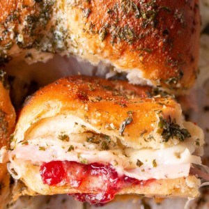 Ham and Cranberry Sliders are great to use with Thanksgiving leftovers or whip up as an appetizer for Super Bowl!