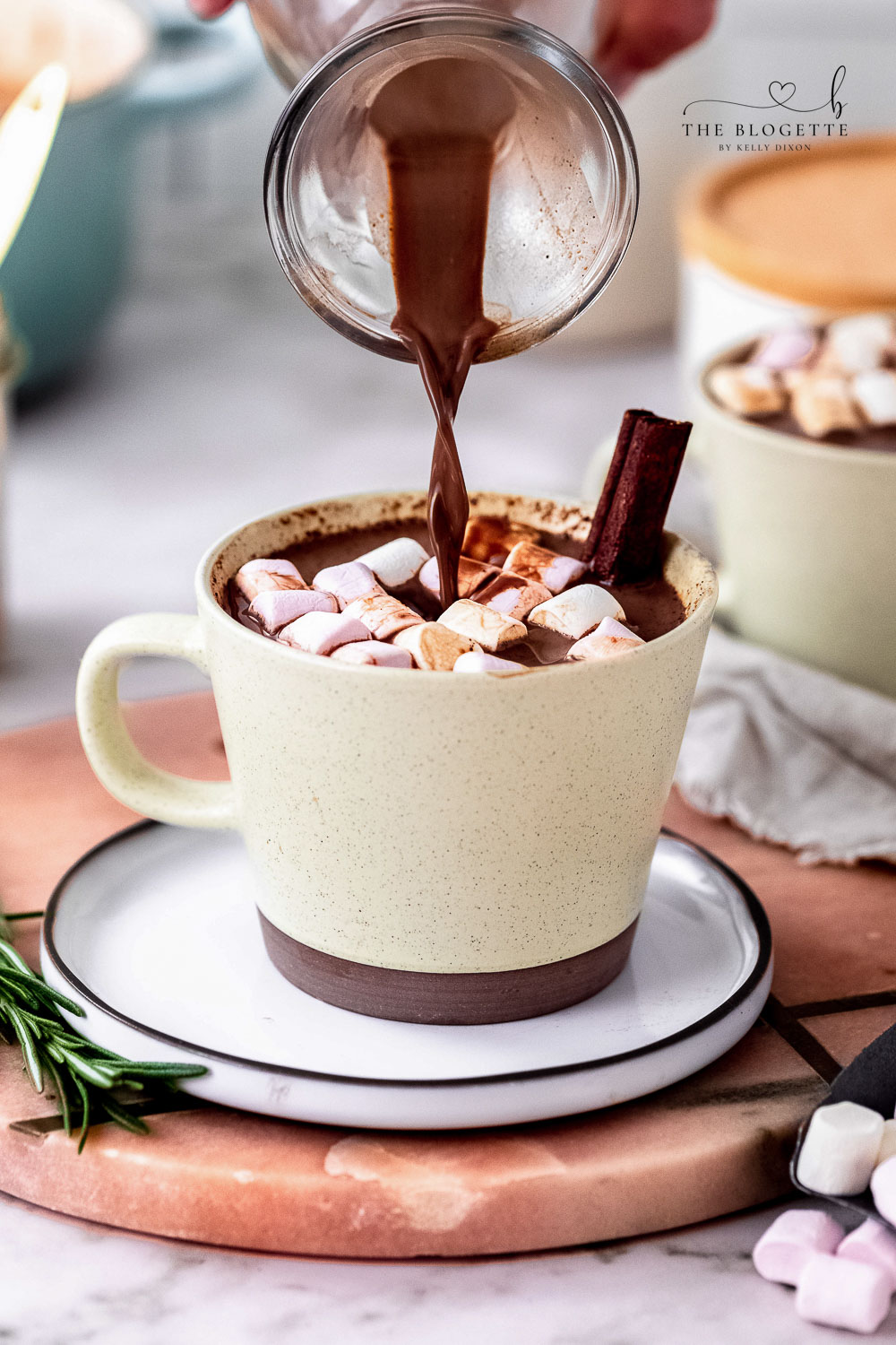 Gingerbread Hot Chocolate is Christmas in a cup! It's like drinking a chocolate gingerbread cookie!