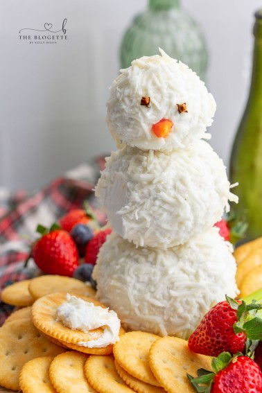 An adorable Snowman Cheeseball is what every winter gathering needs! This is simply the cutest winter appetizer that everyone will love.