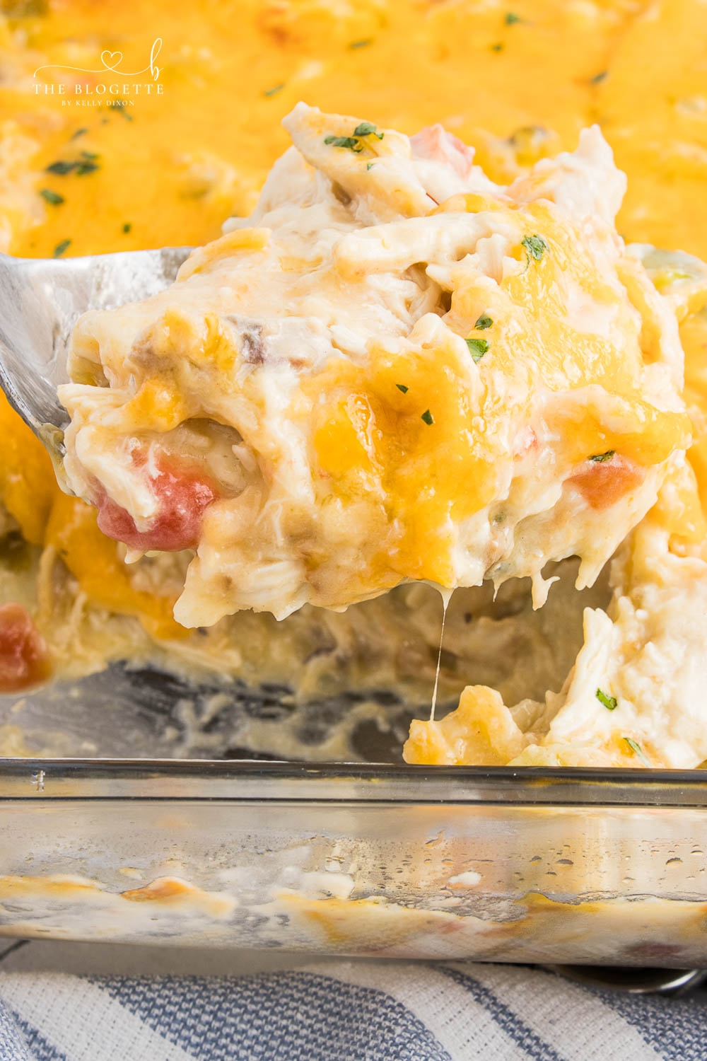 King Ranch Chicken Casserole is a combination of chicken, cheese, veggies, and corn tortillas in a rich and creamy sauce.
