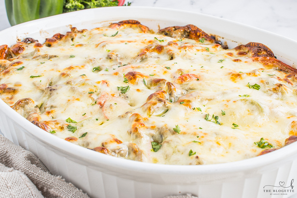 Simple Philly cheese steak casserole