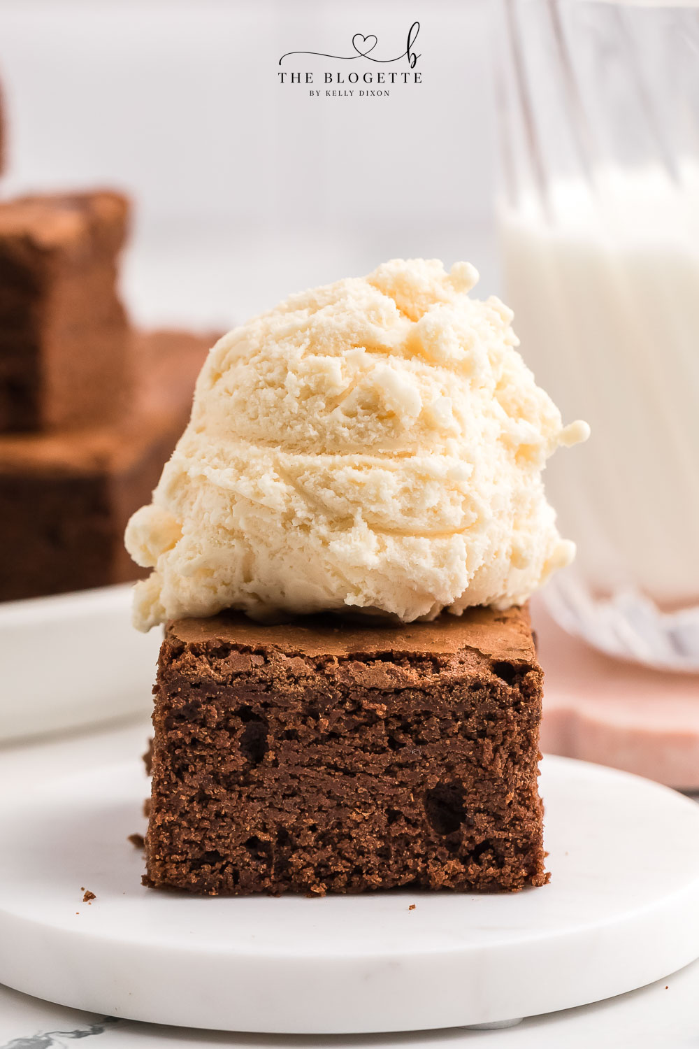 Brownies and ice cream