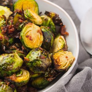 Bacon Brussels Sprouts are a delicious and flavorful dish that combines Brussels sprouts with sweet honey and savory bacon.