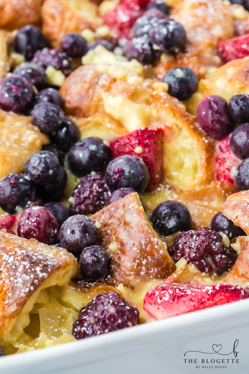 Make-ahead Berry Croissant Bake recipe is perfect for a weekend brunch or special occasion breakfast.
