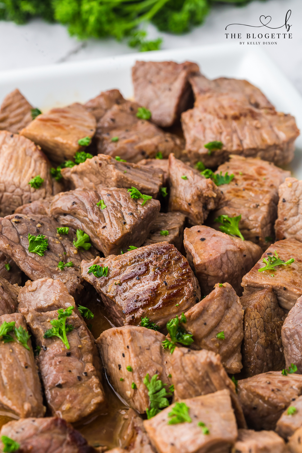 Garlic Butter Steak Bites are steak cubes cooked in a mouthwatering garlic butter sauce. Each juicy and tender bite leaves you wanting more!