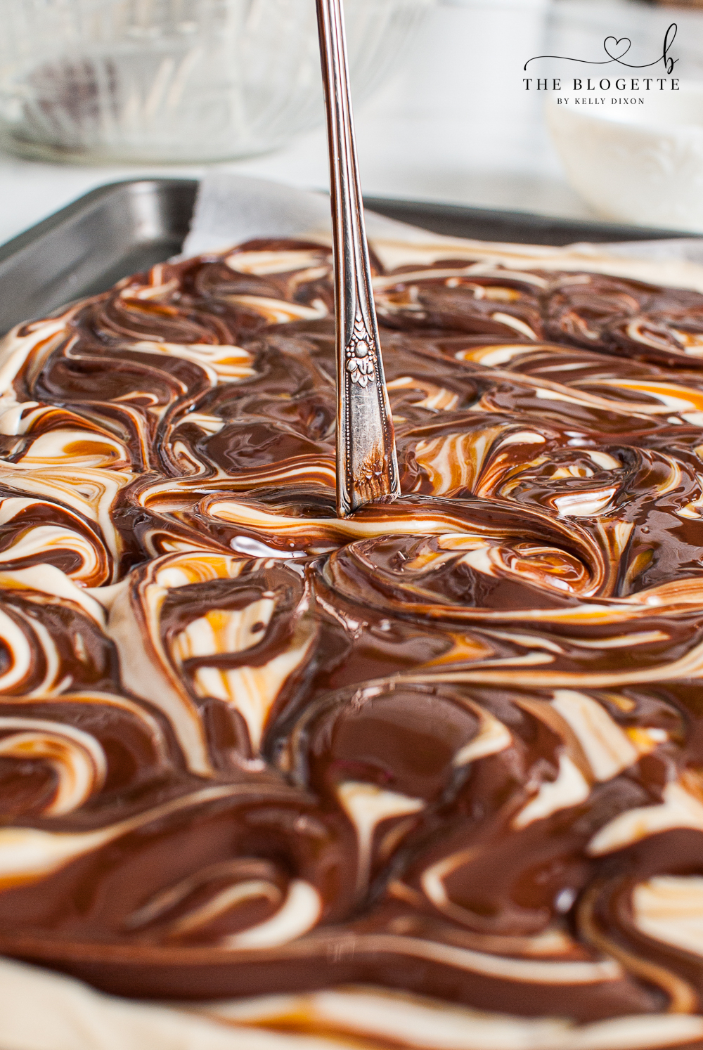 Swirled chocolate