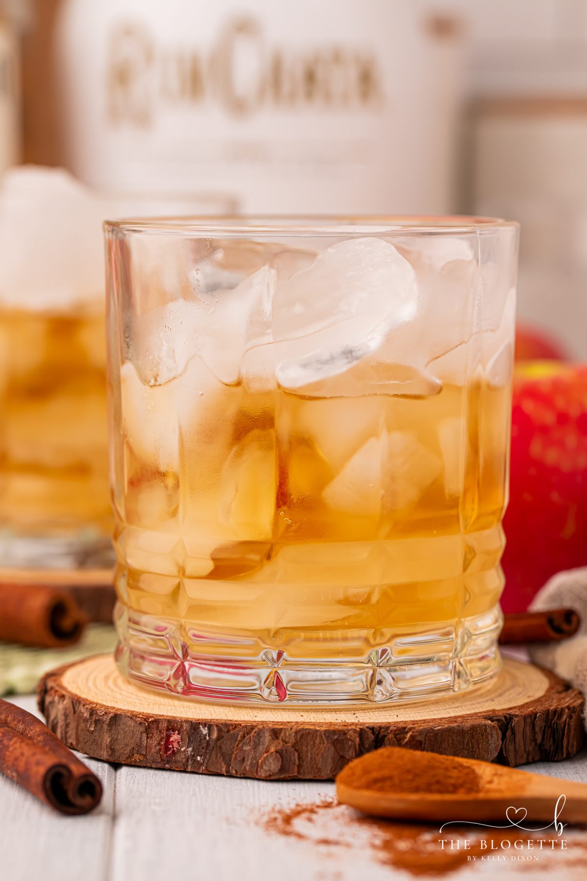 Spiced rum over ice