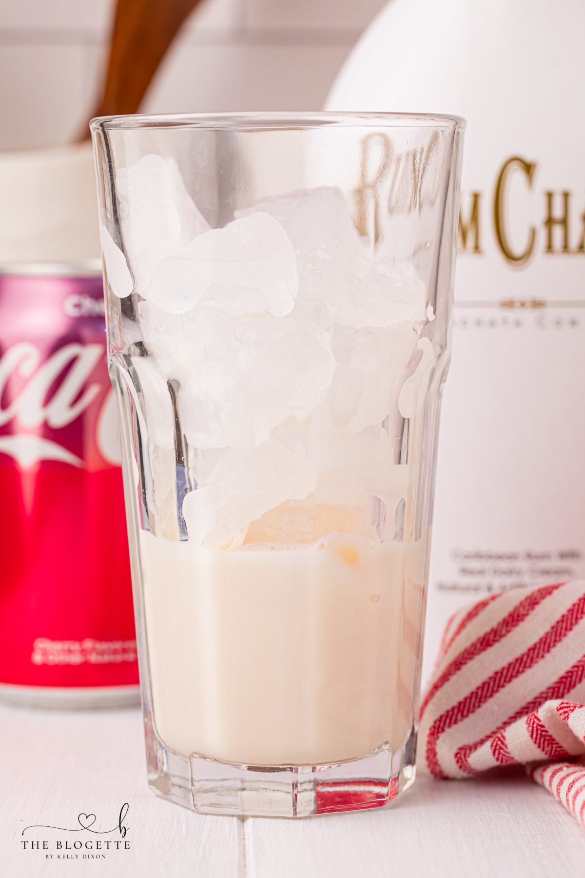 Pour RumChata over the ice