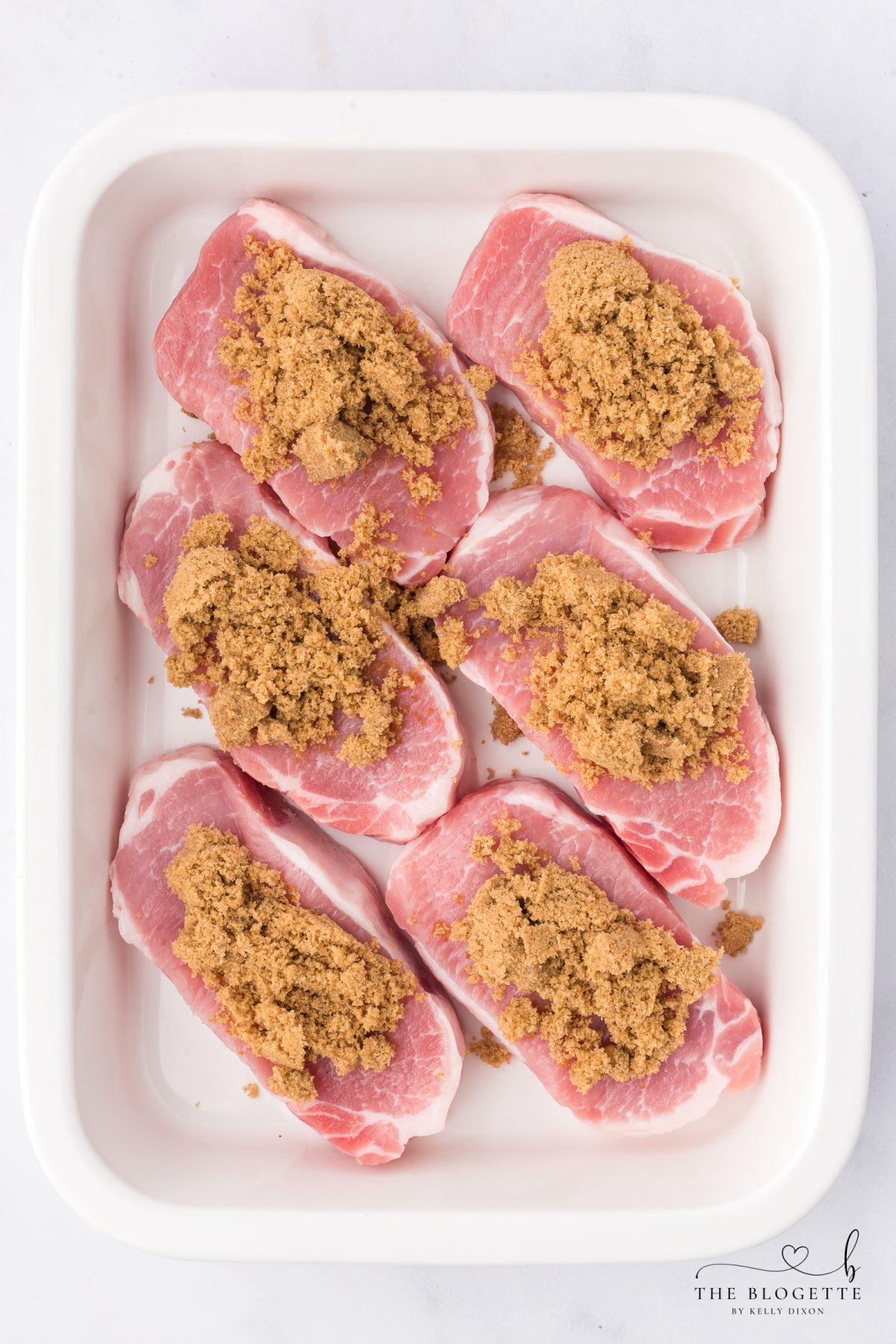 top each one with a heaping spoonful of brown sugar.