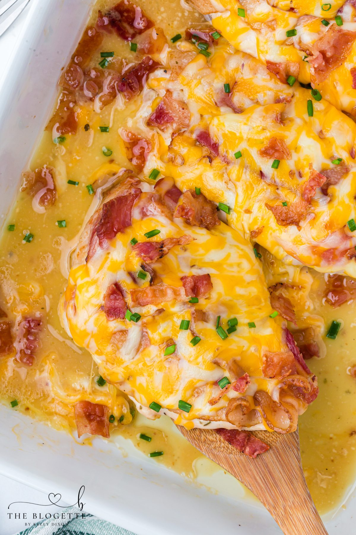 This easy chicken bacon ranch recipe is made with juicy baked chicken, creamy ranch dressing, crispy bacon, and melted cheese. A simple dinner idea the whole family will love, perfect for busy weeknights or meal prep.