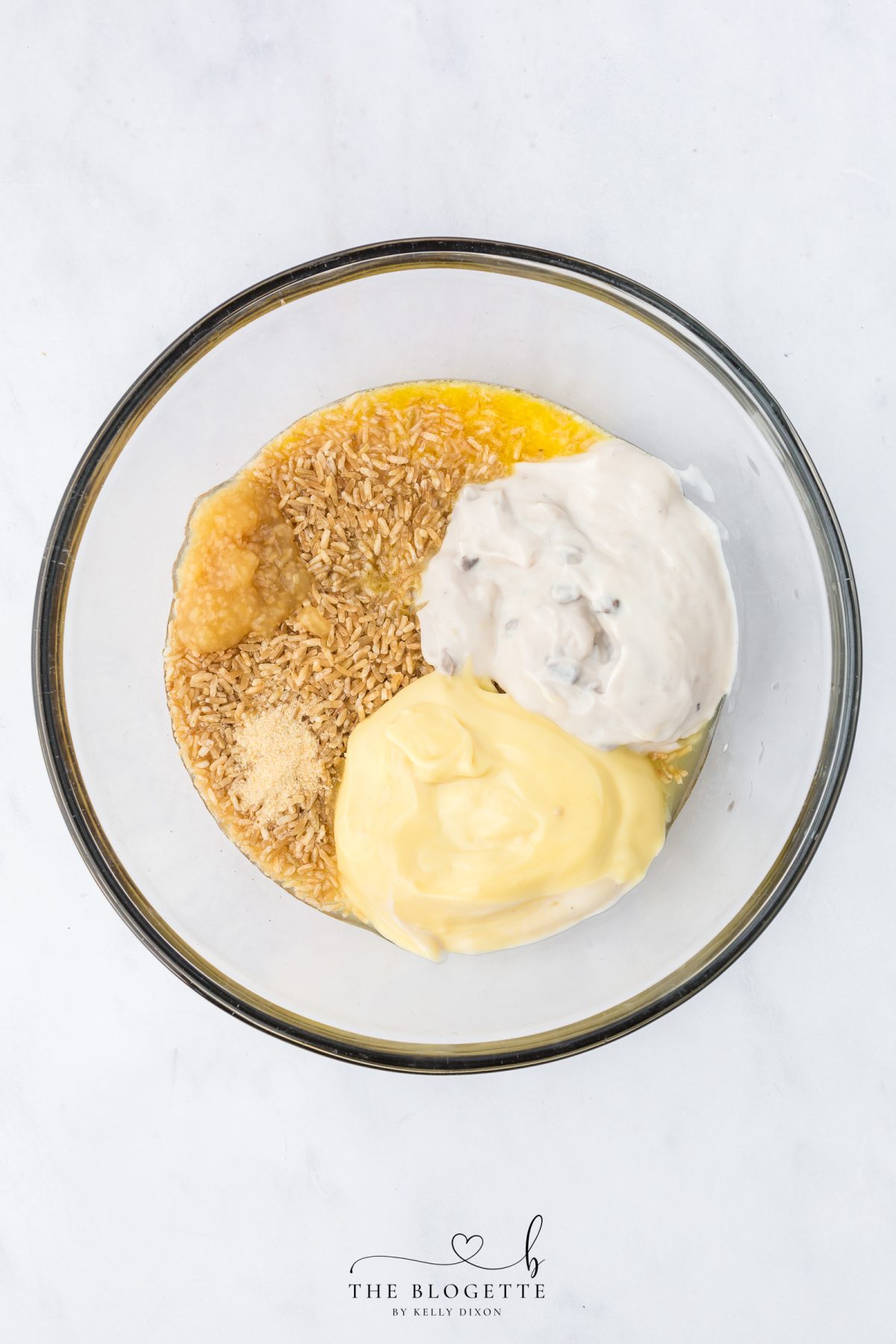 Mix the rice base