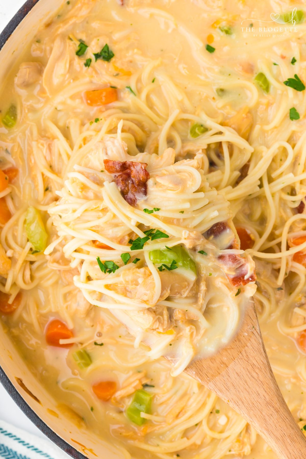 Crack Chicken Soup is the ultimate comfort food loaded with shredded chicken, crispy bacon, ranch flavor