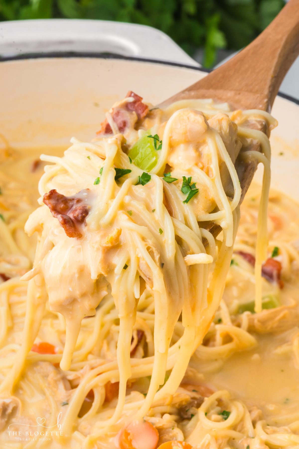 Crack Chicken Soup is the ultimate comfort food loaded with shredded chicken, crispy bacon, ranch flavor