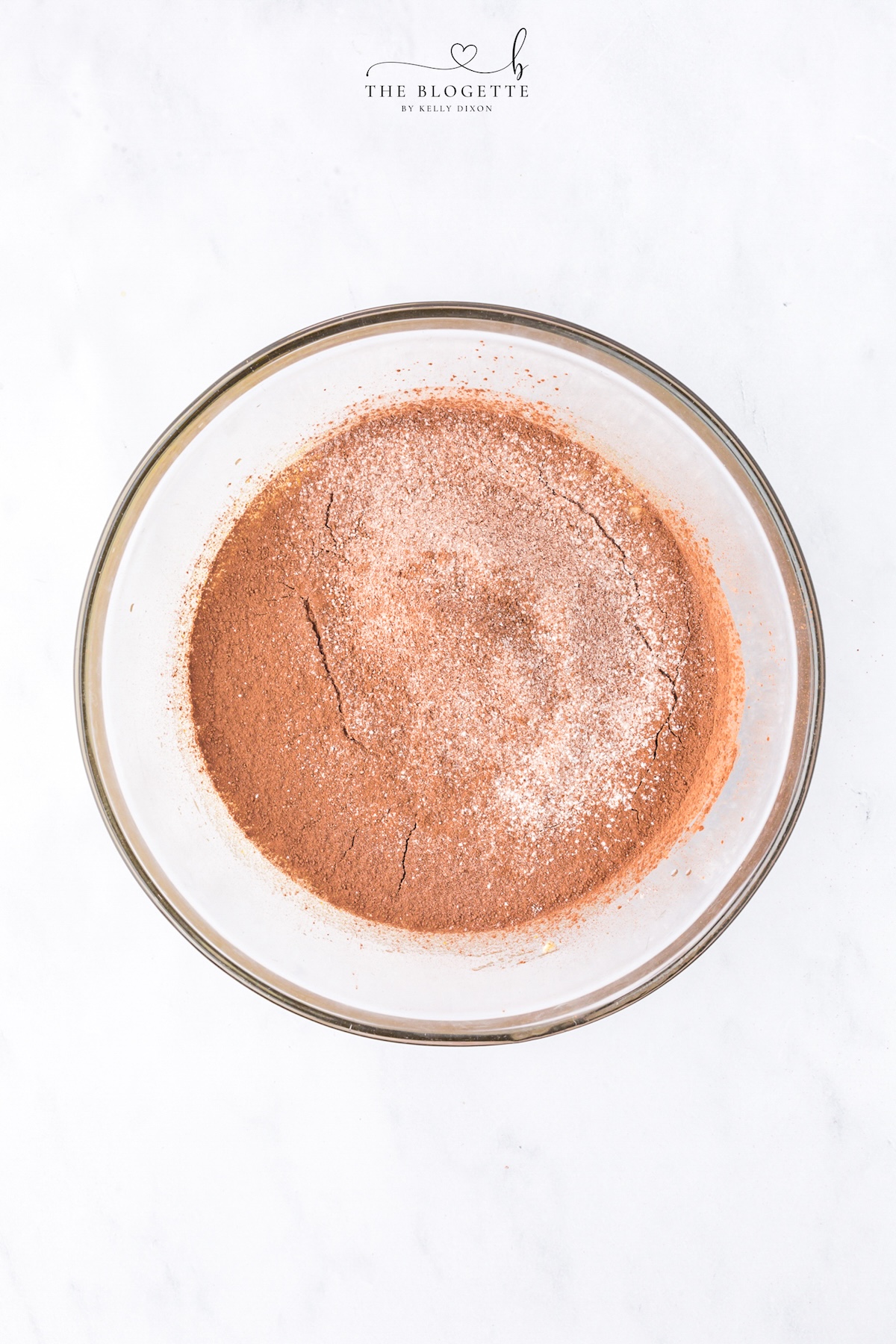 Sift the flour and cocoa powder into the batter