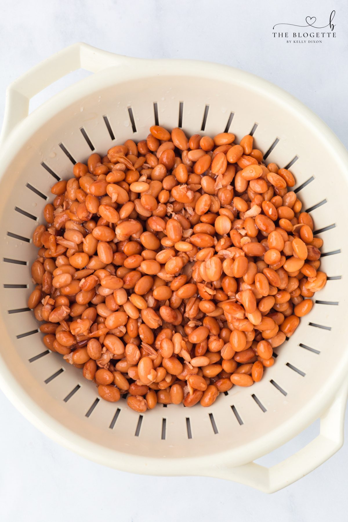 Rinse beans again