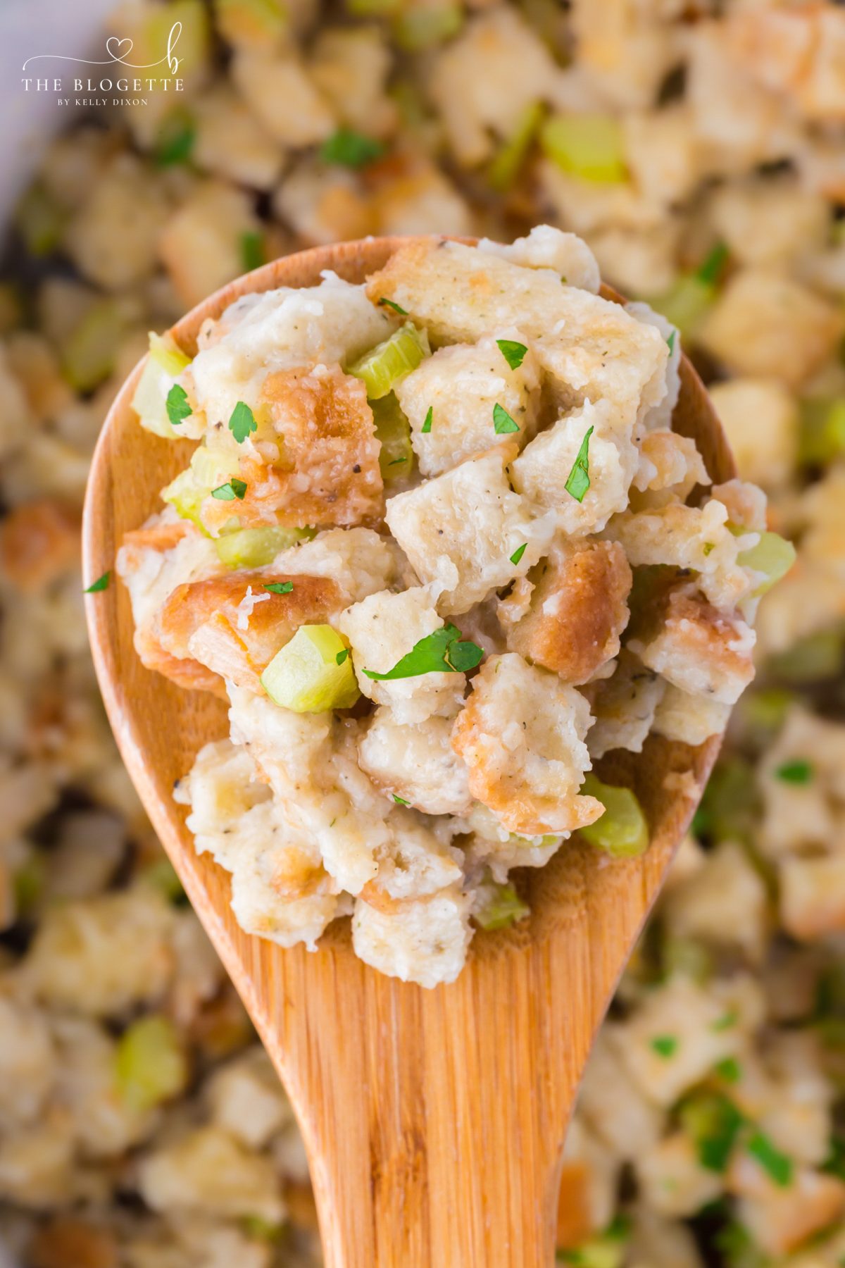 Easy Slow Cooker Stuffing With Seasoned Bread Cubes