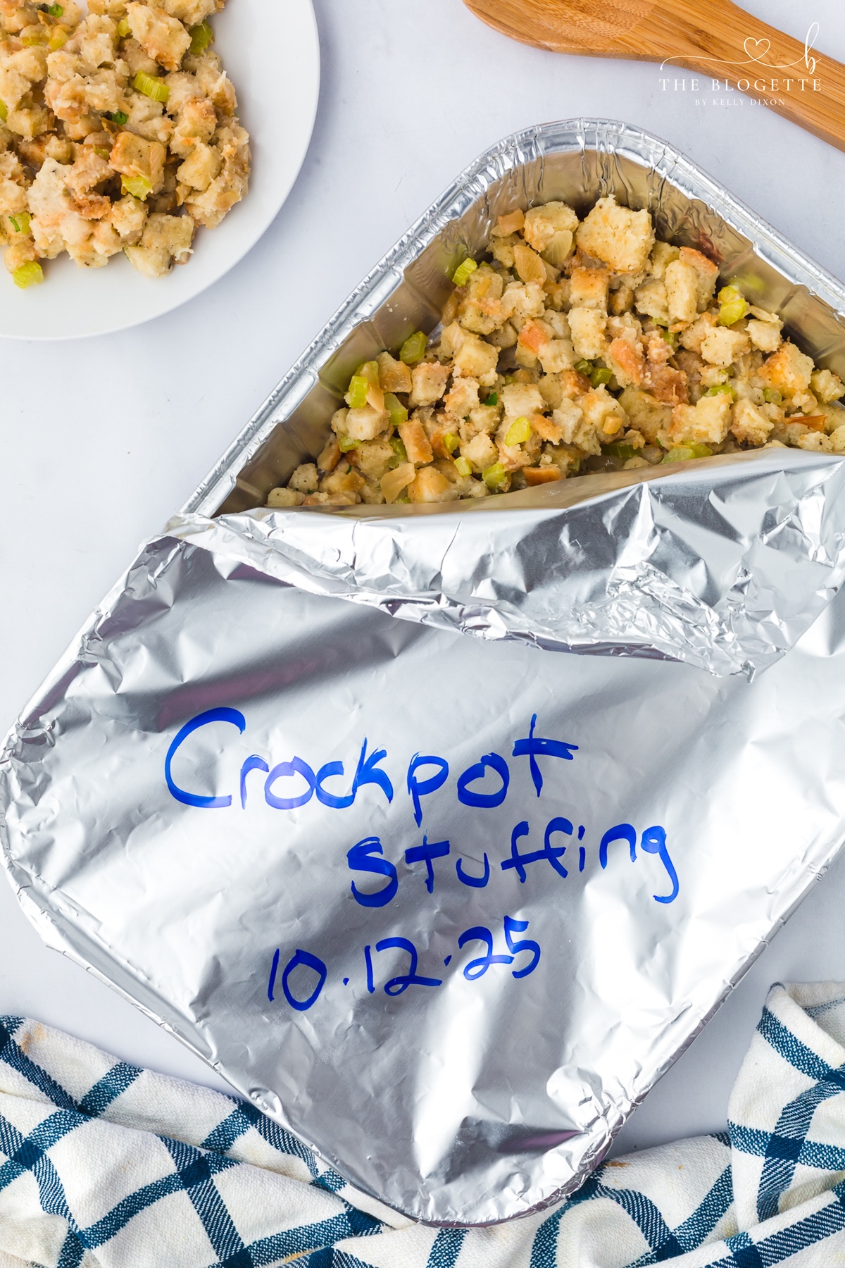 Freezer friendly crockpot stuffing