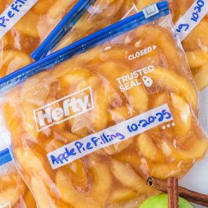 Make Ahead Apple Pie Filling - Crock pot freezer recipe