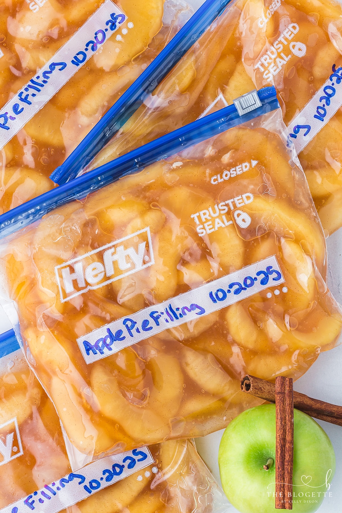 Make Ahead Apple Pie Filling - Crock pot freezer recipe
